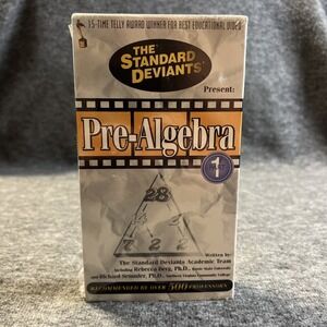Pre-Algebra 1 VHS The Standard‎ Deviants 1998
